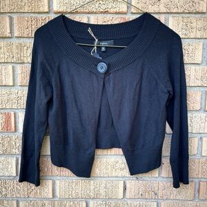 Vintage black cardigan shawl